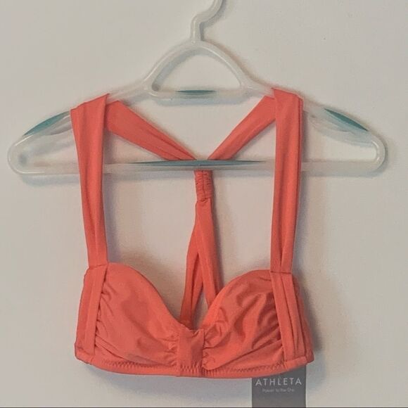 Athleta Coral Aqualuxe Bandelsun Bikini Top - Picture 2 of 7